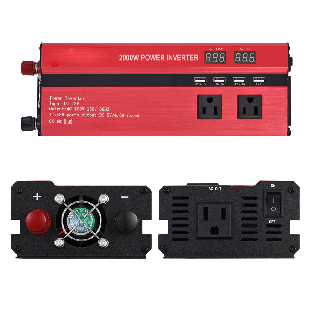 2000W Car Power Inverter with 4 USB Ports by HitMyNeed