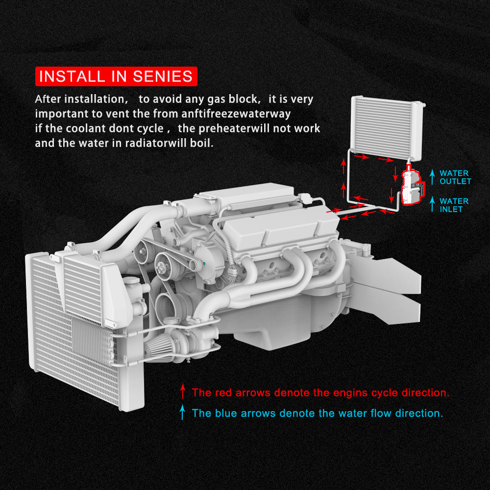 2000W Engine Heater Car Preheater 1.8-2.5L by HitMyNeed