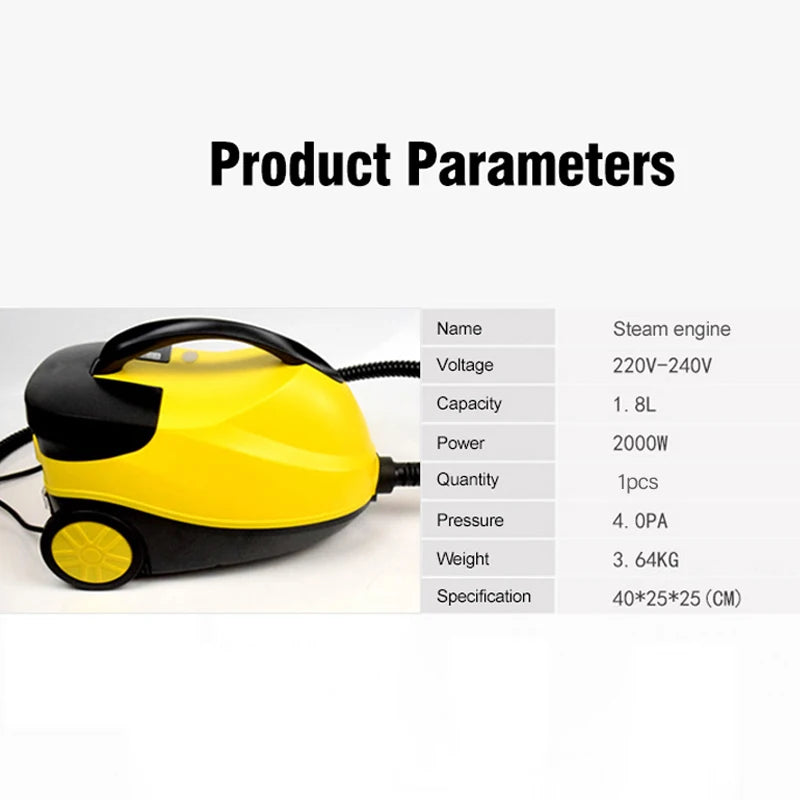 2000W High Steam Cleaner for Home & Car by HitMyNeed