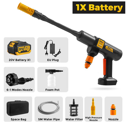 200Bar Brushless Cordless High Pressure Car Washer by HitMyNeed