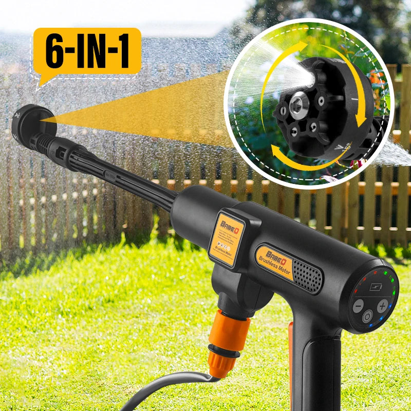 200Bar Brushless Cordless High Pressure Car Washer by HitMyNeed
