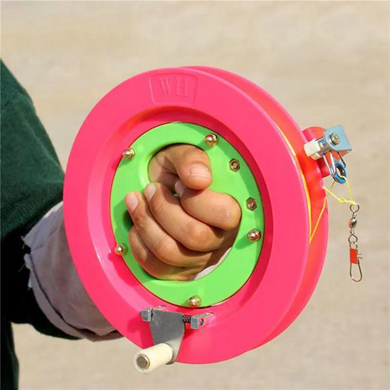 200m Kite Reel Winder with Blue Grip Handle a-colorful-reel by HitMyNeed