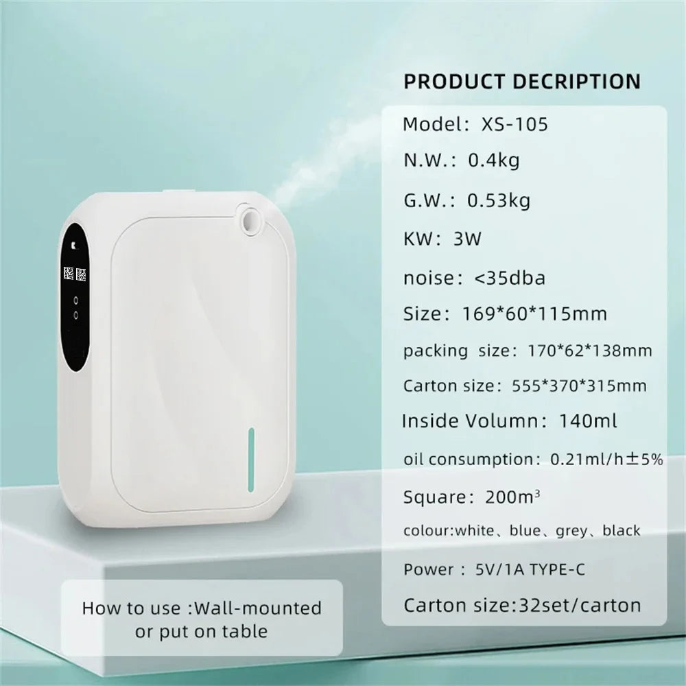 200m³ Wall Mounted Bluetooth Scent Machine by HitMyNeed