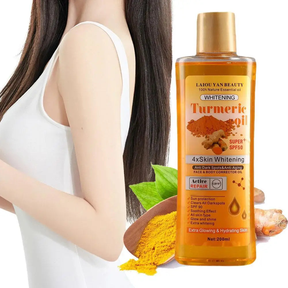 200ml Turmeric & Ginger Deep Hydration Face Oil by HitMyNeed