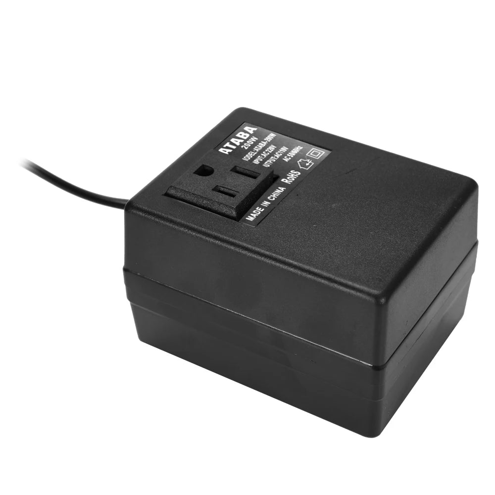 200W 220V to 110V Step Down Travel Voltage Converter by HitMyNeed