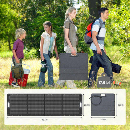 200W ETFE Foldable Solar Panel Kit for Camping & RV by HitMyNeed
