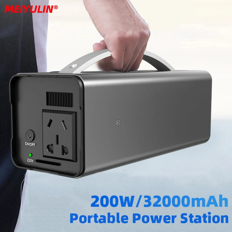 200W Portable Solar Power Station 118Wh 32000mAh by HitMyNeed