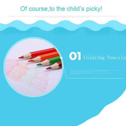 208-Piece Kids Drawing & Art Set in Wooden Case by HitMyNeed