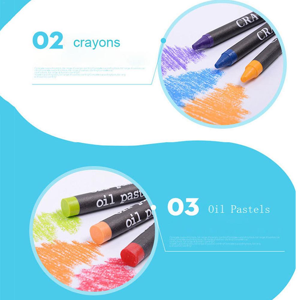 208-Piece Kids Drawing & Art Set in Wooden Case by HitMyNeed