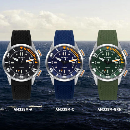 20Bar Men's Diver Watch Miyota 8215 Sapphire by HitMyNeed