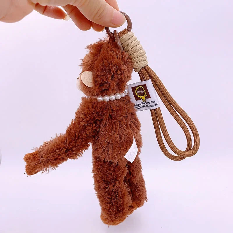 20cm Cute Monkey Orangutan Plush Bag Pendant Keychain by HitMyNeed