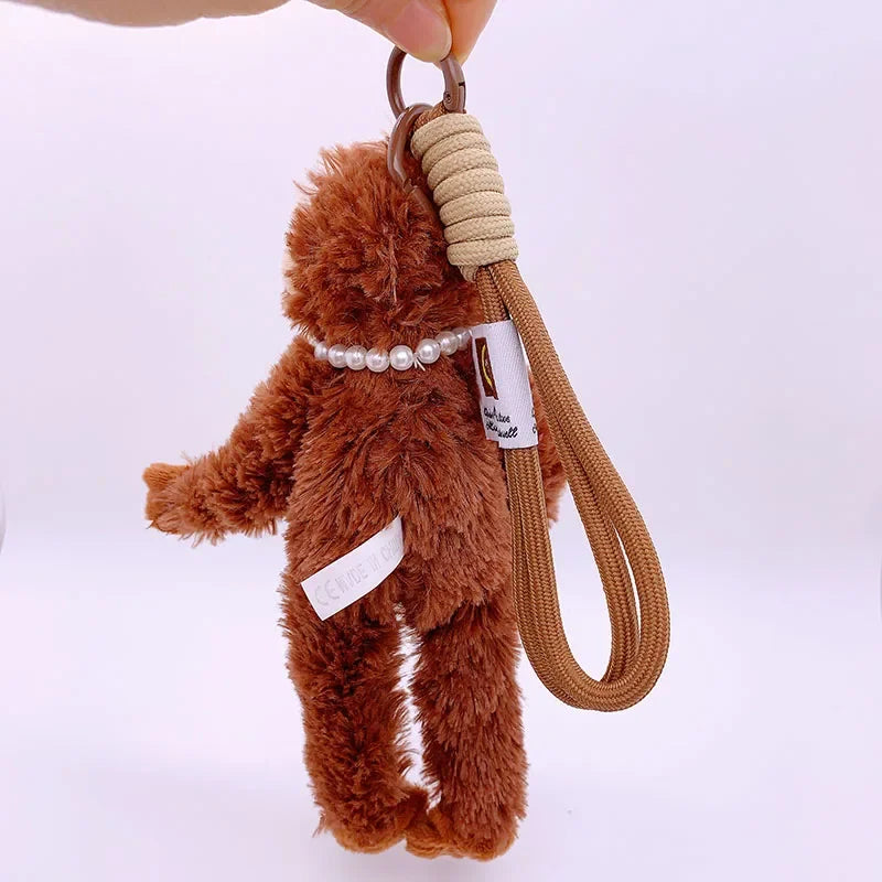 20cm Cute Monkey Orangutan Plush Bag Pendant Keychain by HitMyNeed