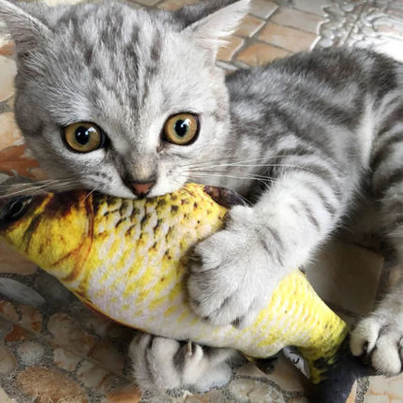 20cm Fish Cat Toy with Scratch Board & Catnip by HitMyNeed