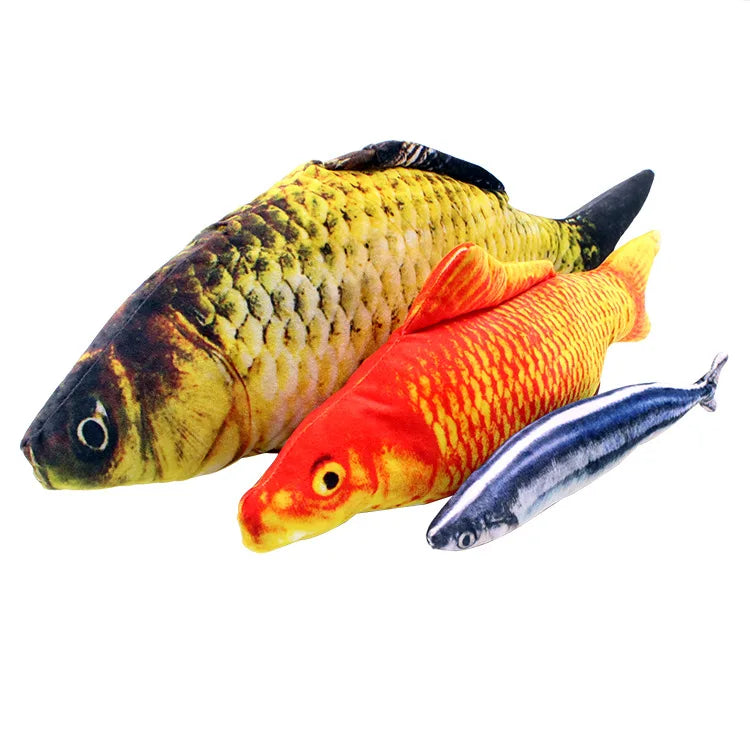 20cm Fish Cat Toy with Scratch Board & Catnip by HitMyNeed