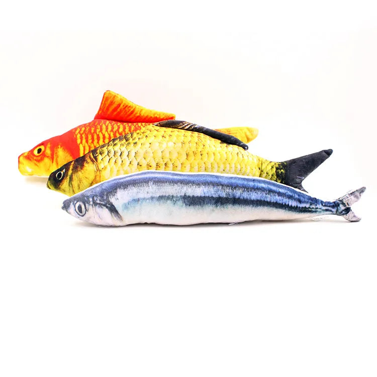 20cm Fish Cat Toy with Scratch Board & Catnip by HitMyNeed