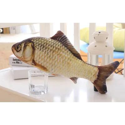 20cm Fish Cat Toy with Scratch Board & Catnip grass-carp by HitMyNeed