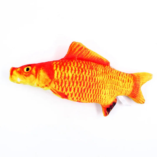 20cm Fish Cat Toy with Scratch Board & Catnip red-carp by HitMyNeed