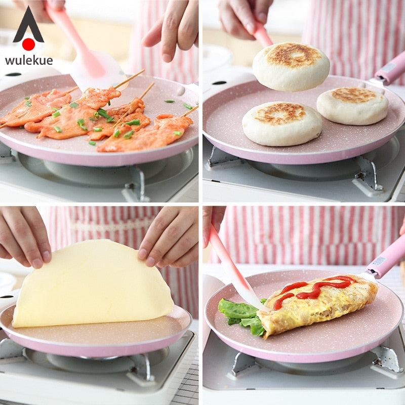 20cm Non-Stick Frying Pan with Aluminum Alloy Body by HitMyNeed