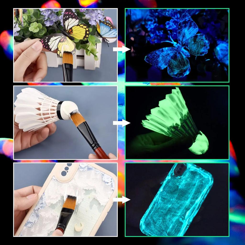 20g Luminous Epoxy Resin Pigment UV Glow Paint by HitMyNeed