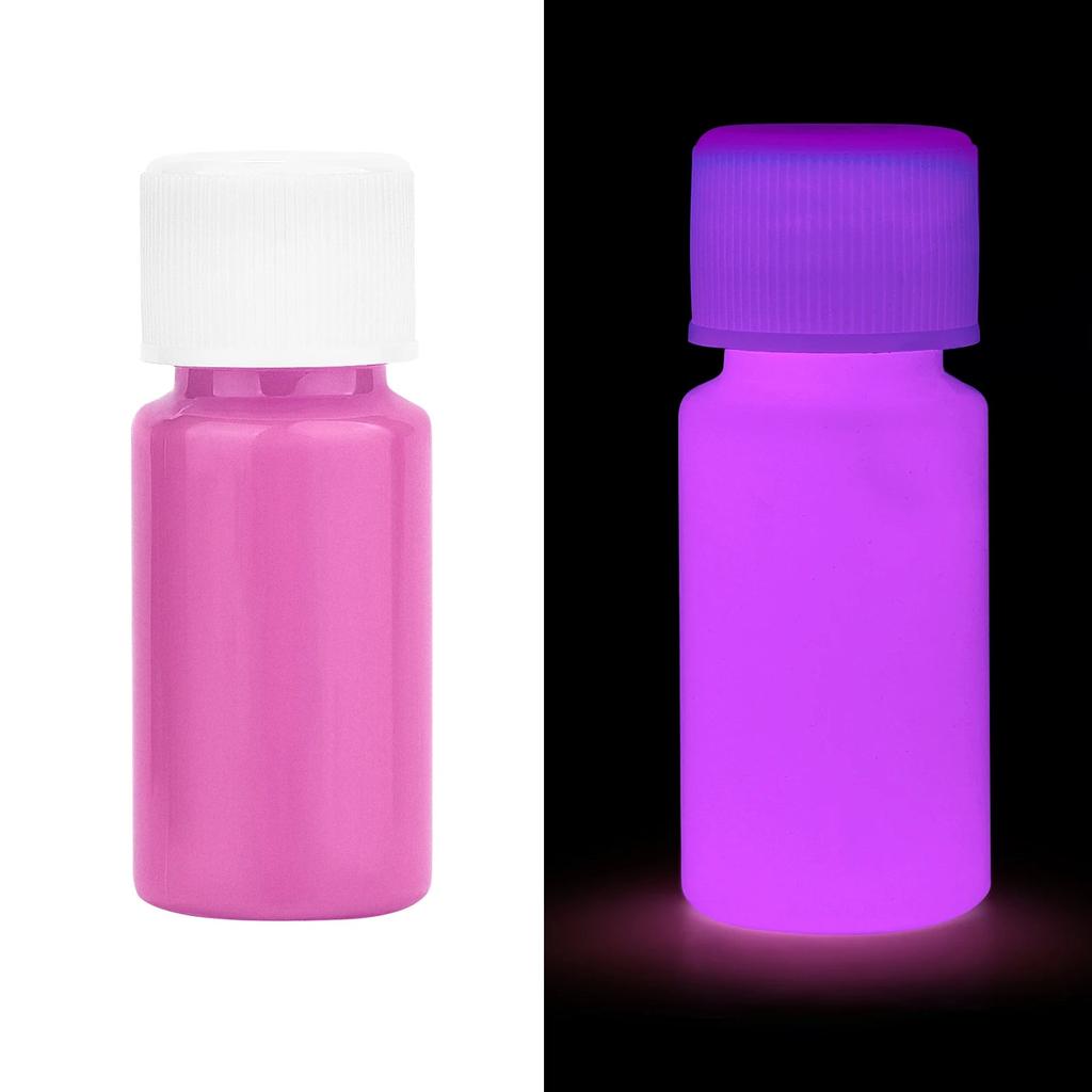 20g Luminous Epoxy Resin Pigment UV Glow Paint 20g-purplish-red by HitMyNeed