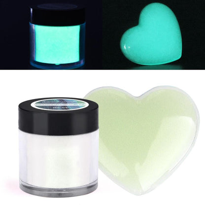 20g Luminous Glow Powder for Resin and Nail Art blue-green by HitMyNeed