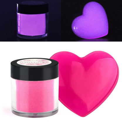 20g Luminous Glow Powder for Resin and Nail Art fuchsia by HitMyNeed