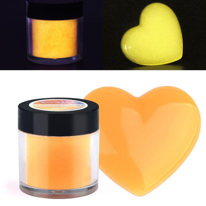 20g Luminous Glow Powder for Resin and Nail Art orange by HitMyNeed
