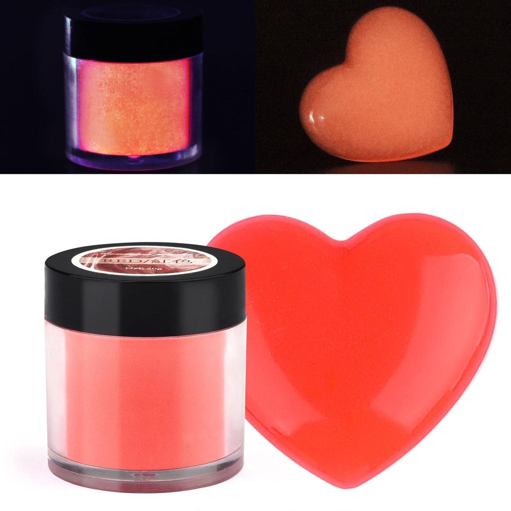 20g Luminous Glow Powder for Resin and Nail Art red by HitMyNeed
