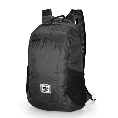 20L Foldable Waterproof Lightweight Hiking Backpack black by HitMyNeed