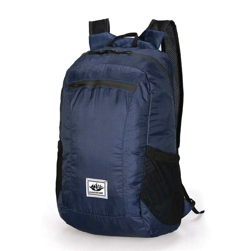 20L Foldable Waterproof Lightweight Hiking Backpack blue by HitMyNeed