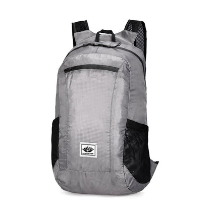 20L Foldable Waterproof Lightweight Hiking Backpack gray by HitMyNeed