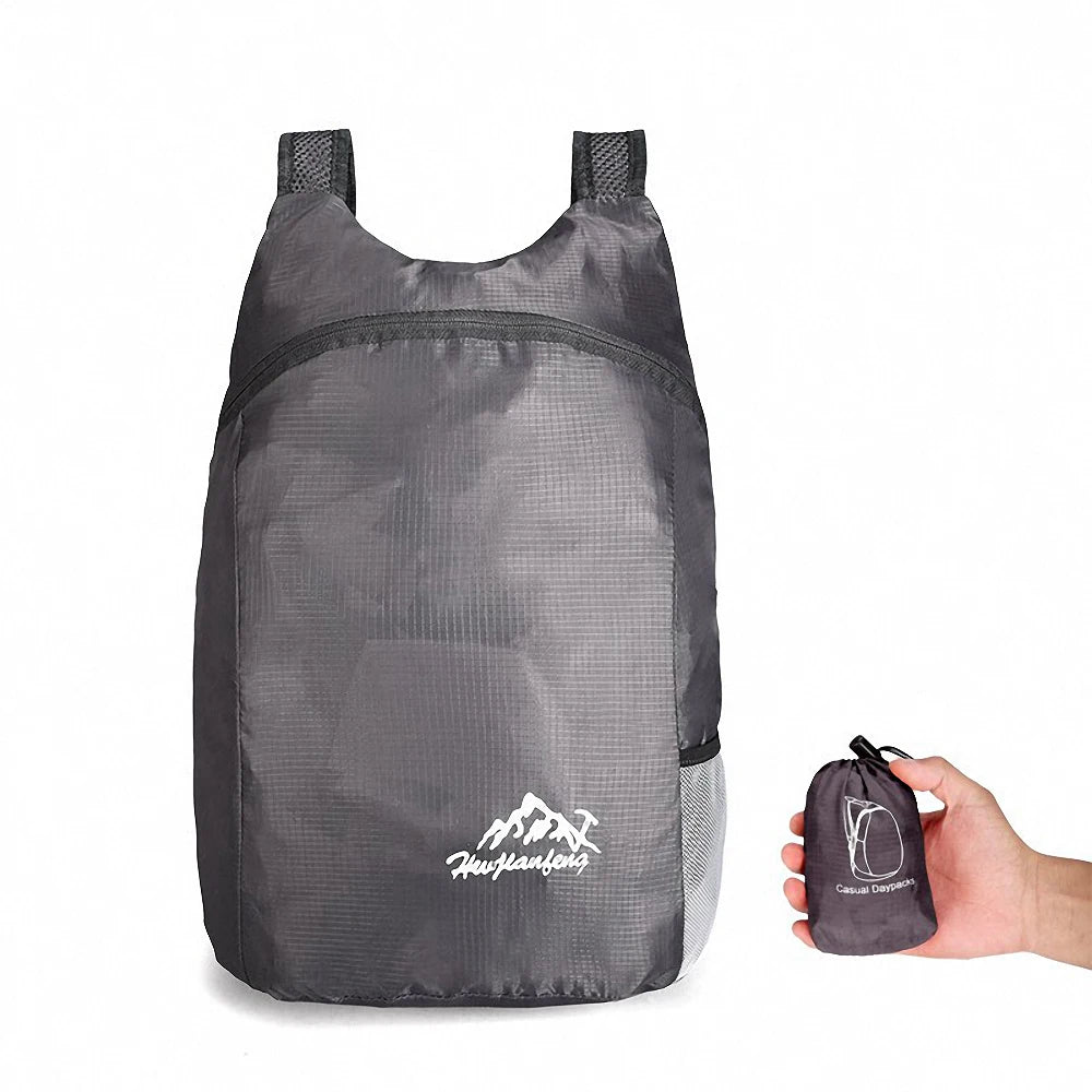 20L Lightweight Packable Travel Daypack Backpack grey by HitMyNeed