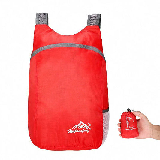 20L Lightweight Packable Travel Daypack Backpack red by HitMyNeed