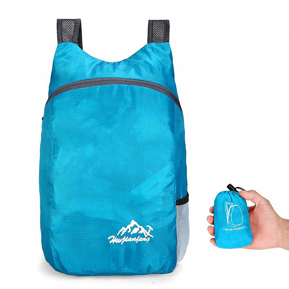 20L Lightweight Packable Travel Daypack Backpack sky-blue by HitMyNeed