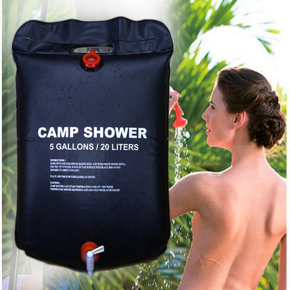 20L Outdoor Camping Shower Bag with Hose by HitMyNeed