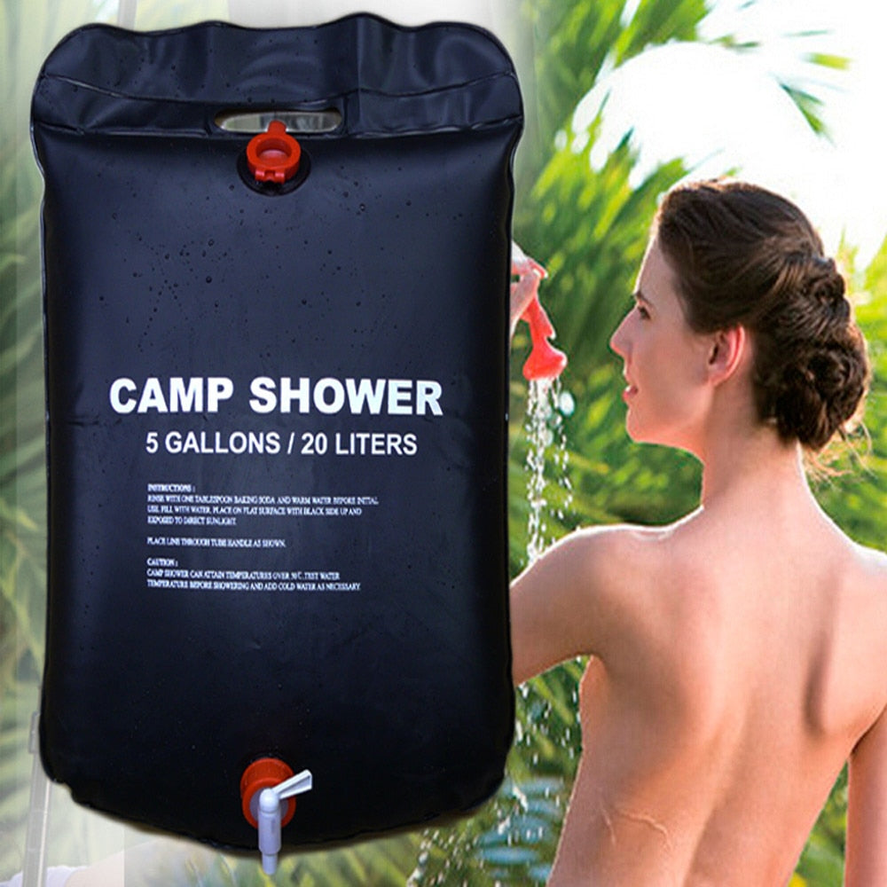20L Outdoor Solar Camping Shower Bag by HitMyNeed
