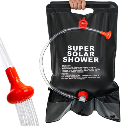 20L Solar Camping Shower Bag with Hose and Head by HitMyNeed