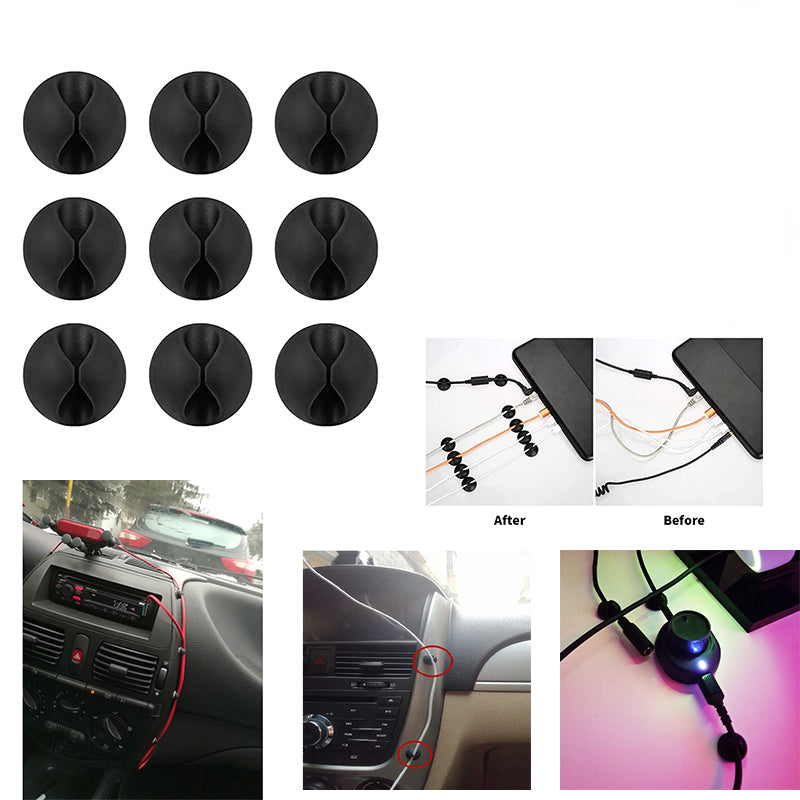 20pcs Black Car Cable Clips Wire Tie Organizers by HitMyNeed