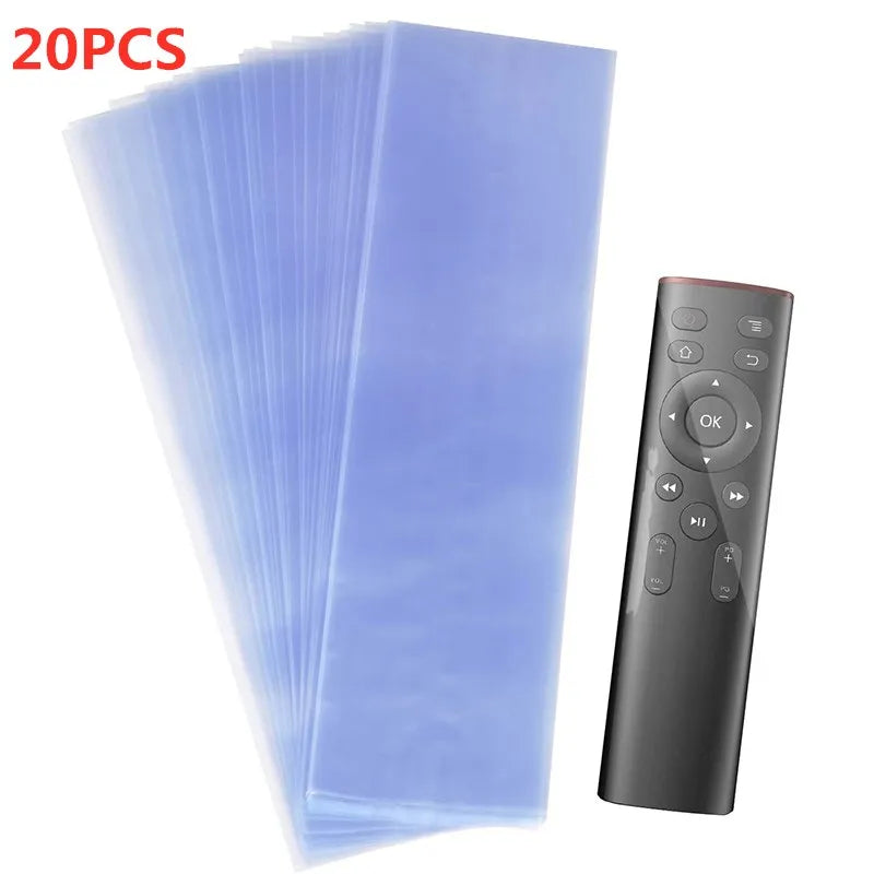 20pcs Clear Heat Shrink Remote Control Protective Bags by HitMyNeed