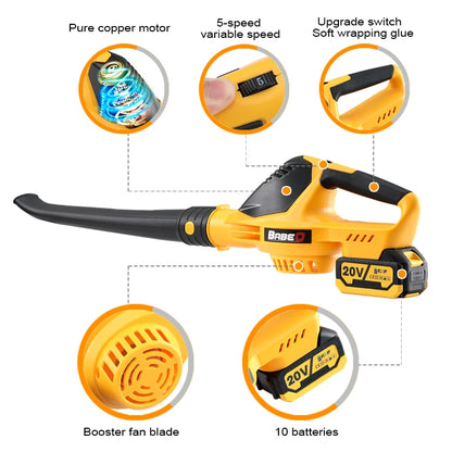20V Cordless Leaf Blower with Adjustable Speed by HitMyNeed
