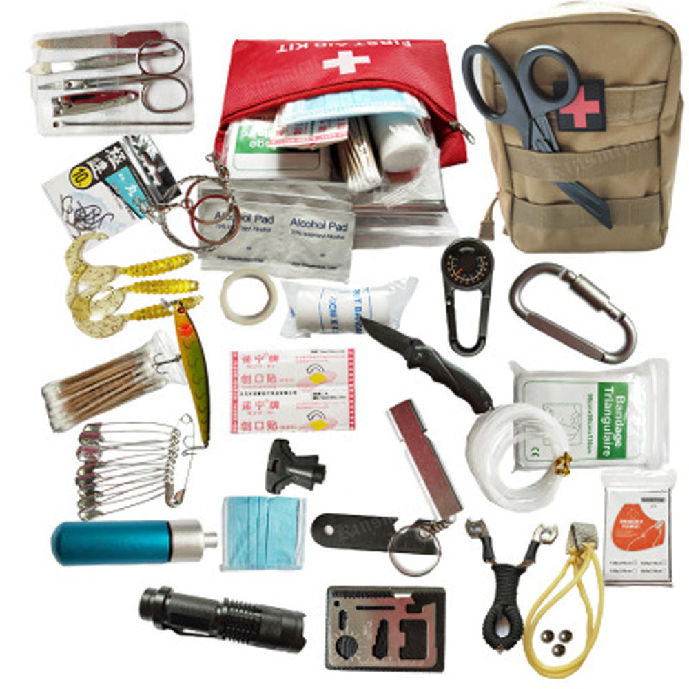 21-Piece Survival Bag Emergency Kit by HitMyNeed