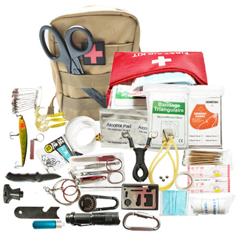 21-Piece Survival Bag Emergency Kit by HitMyNeed