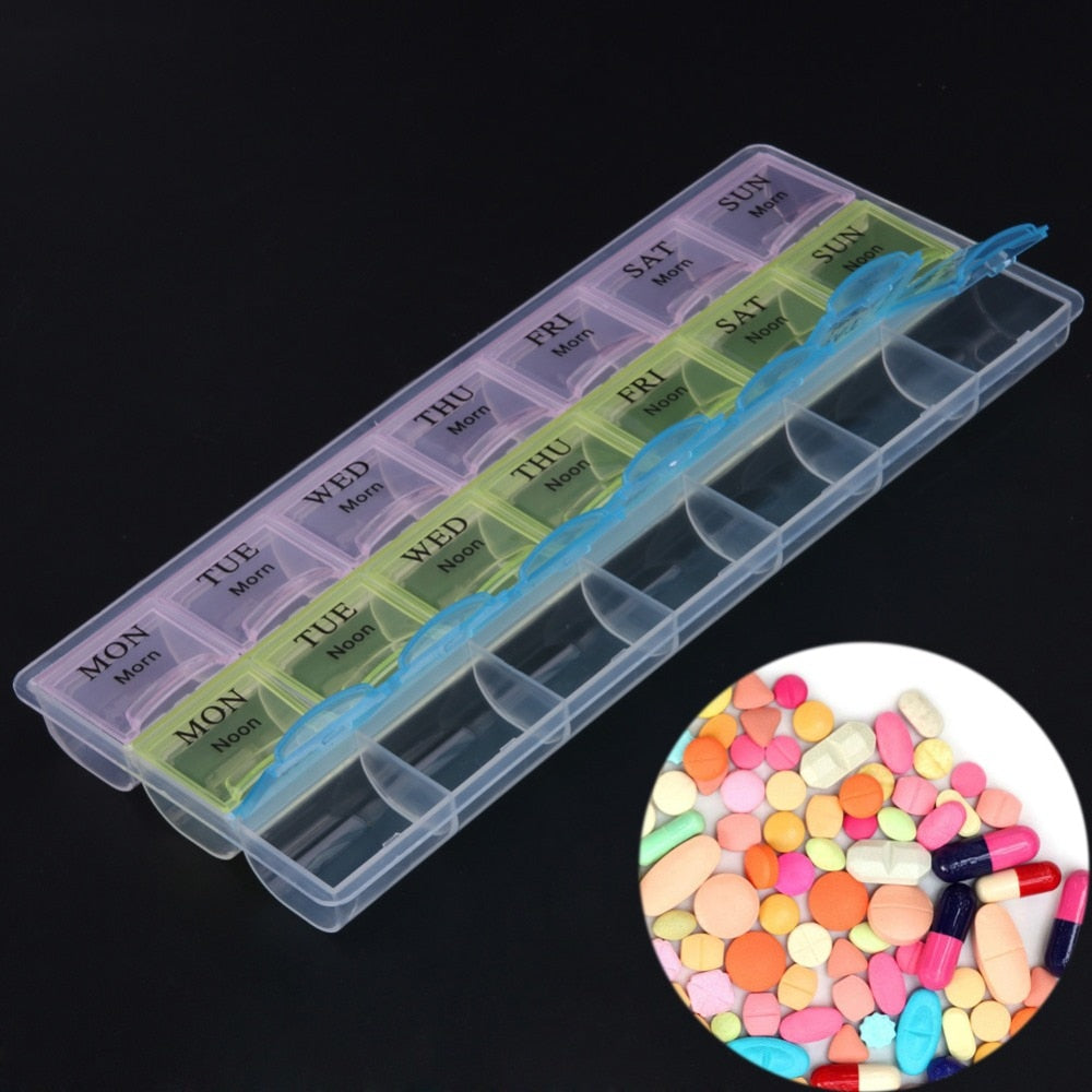 21-Slot Weekly Pill Container Medicine Organizer by HitMyNeed