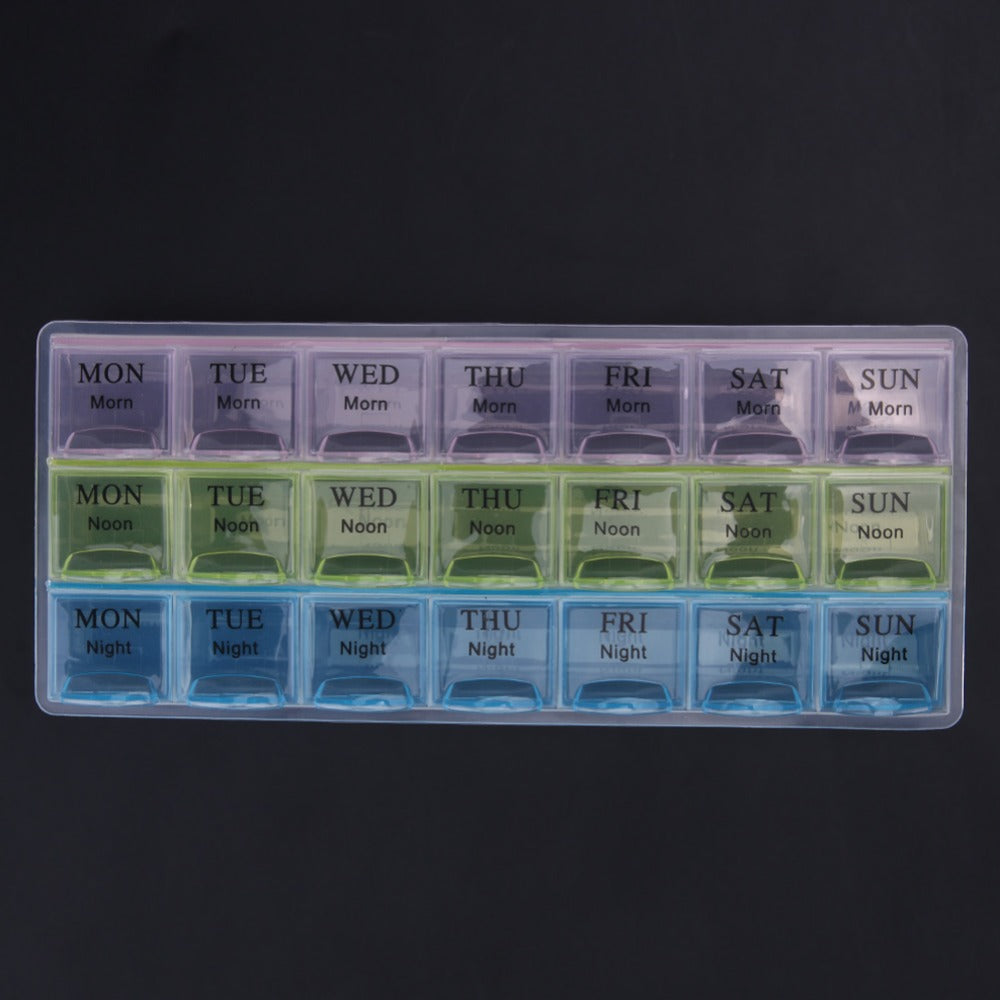 21-Slot Weekly Pill Container Medicine Organizer by HitMyNeed