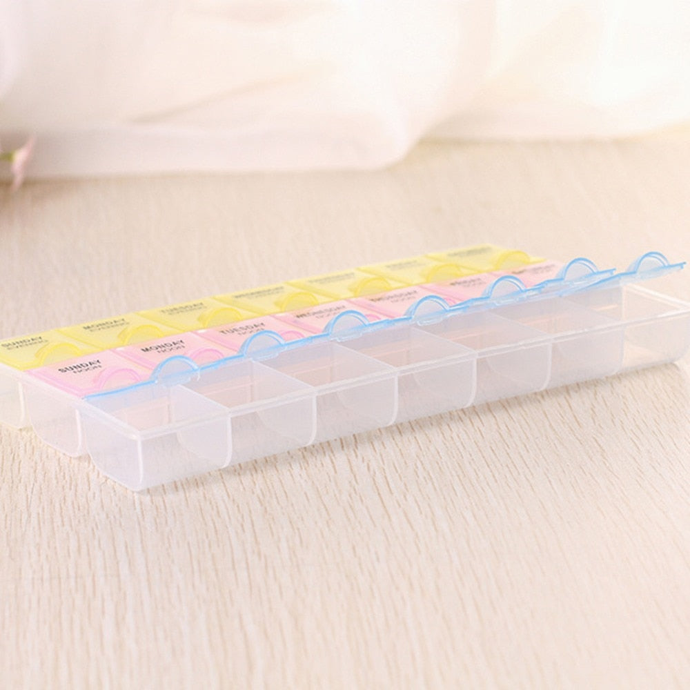 21-Slot Weekly Pill Container Medicine Organizer by HitMyNeed