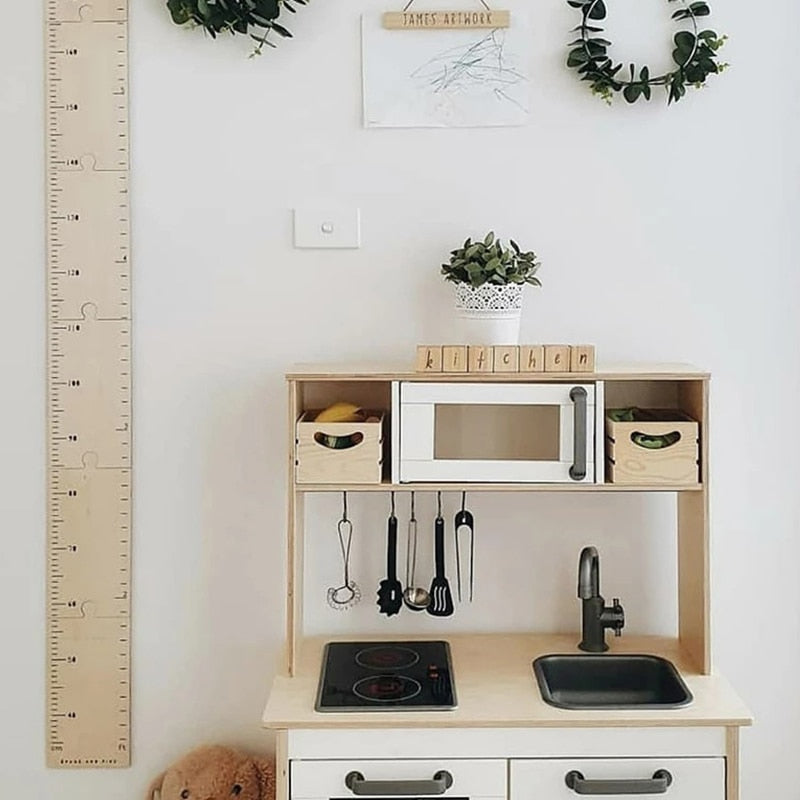 210cm Wooden Growth Chart Ruler for Kids by HitMyNeed