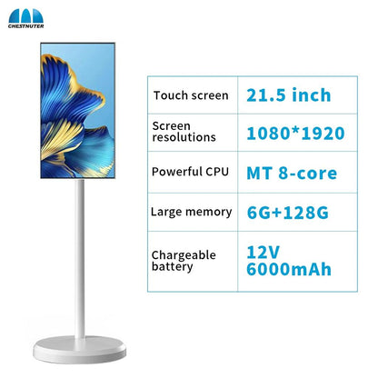 21.5" Battery Android LG Stand By Me Touch TV white-8-core-4g-64g by HitMyNeed