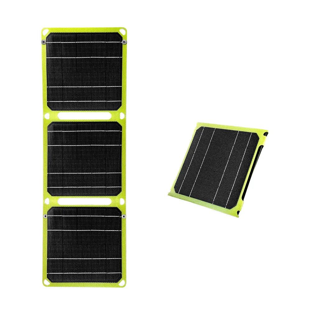 21W Foldable Solar Panel Charger with USB A & C by HitMyNeed
