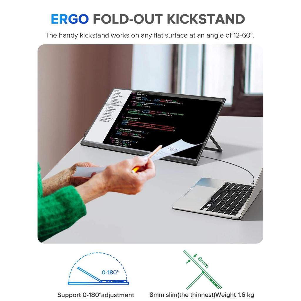 22" 2K 1440P IPS Monitor 100% sRGB with Stand by HitMyNeed