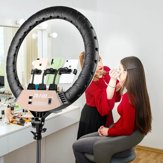 22" LED Ring Light 3200-6500K with Stand & Remote by HitMyNeed